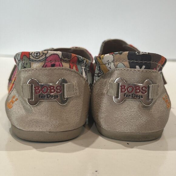 Bob's for Dogs Canvas Flats Slip on Shoes Sketchers Memory Foam Women's 8 - Picture 8 of 12